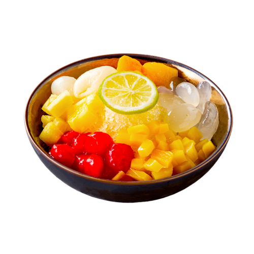 水果百匯莎莎繽紛多彩的水果，展現濃濃泰式風情酸甜滋味，清爽宜人$140